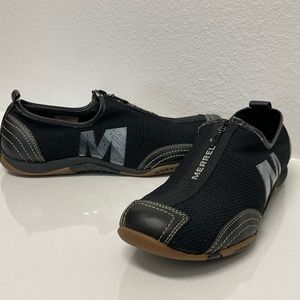 Merrell Womens Barrado Black Size 9.5 Mesh Zip Up